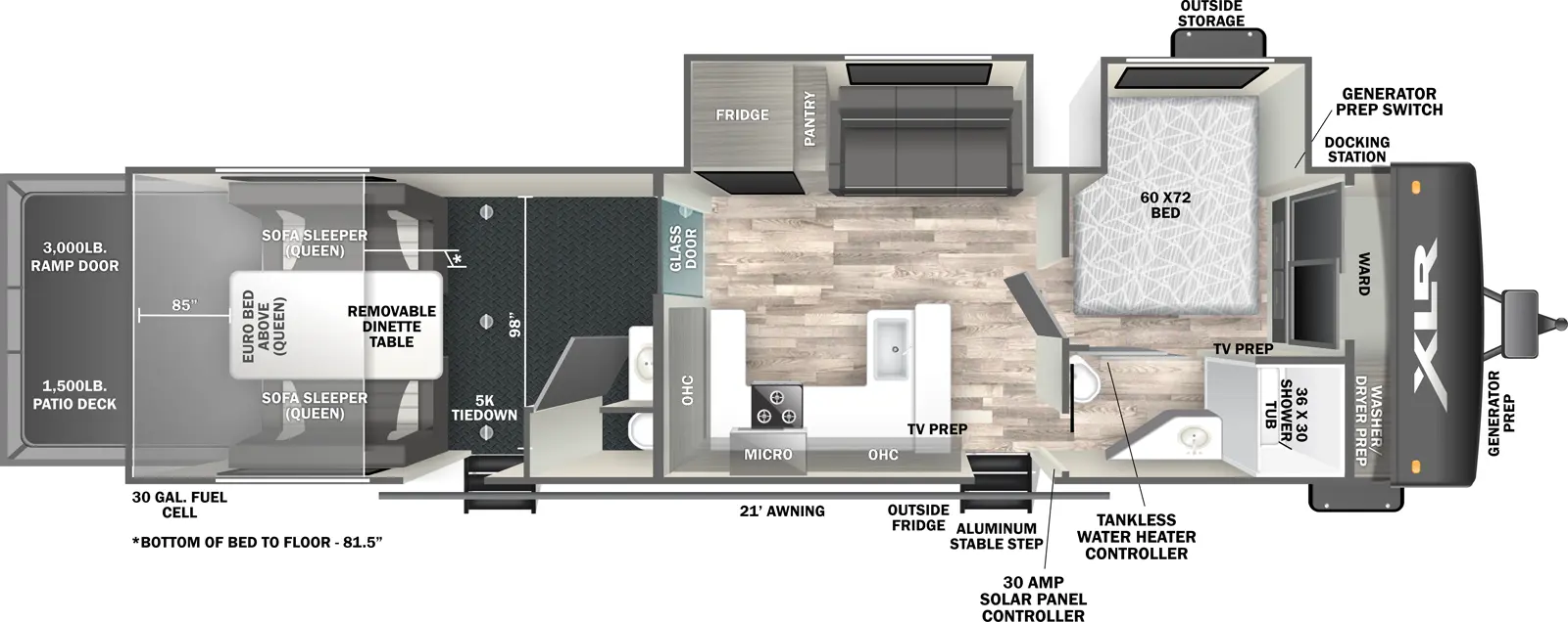 Xlr Hyperlite 3314H Floorplan